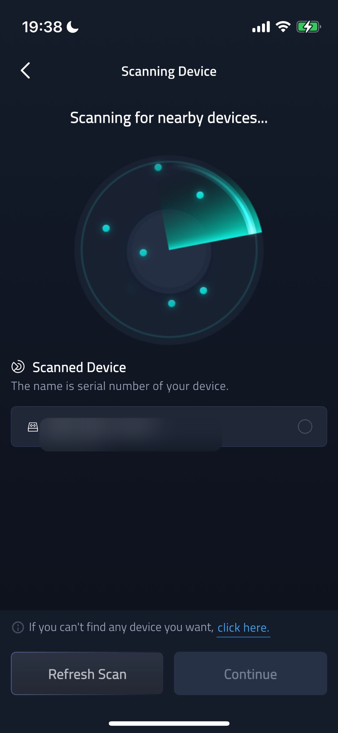 Scan Nearby Device screenshot
