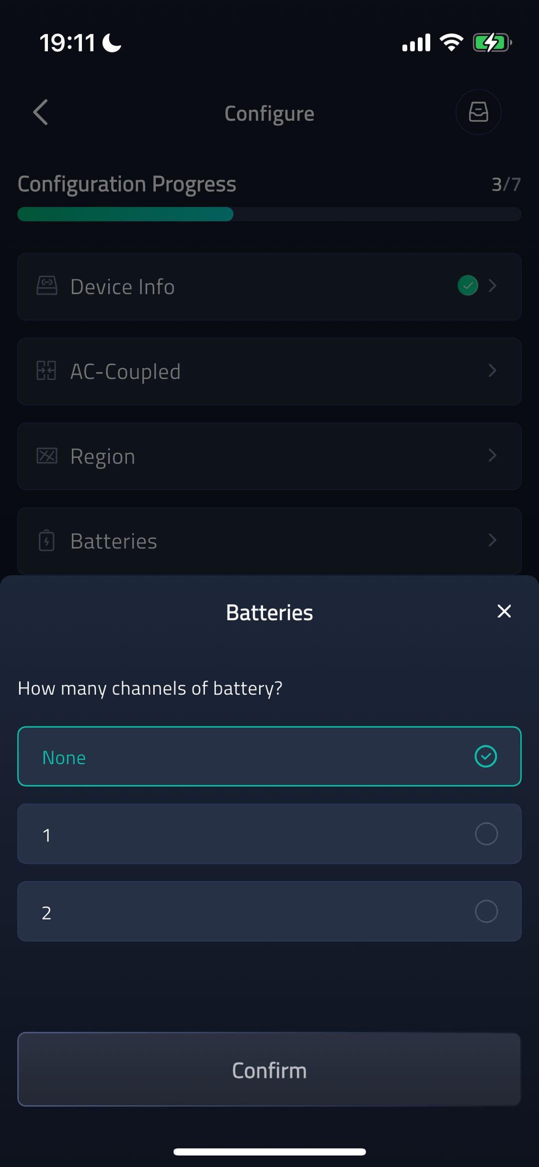 Battery Channel Choice screenshot