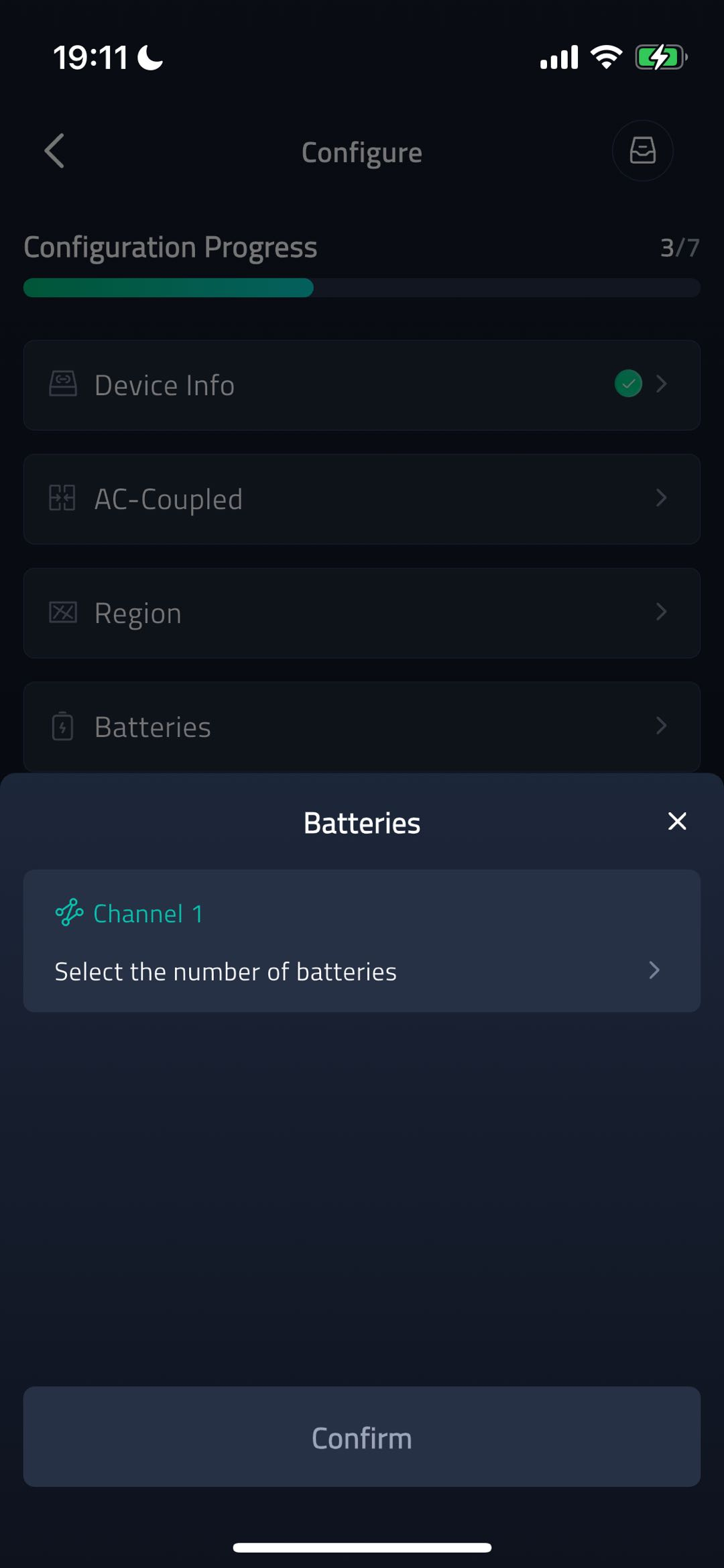 Battery Channel Details screenshot