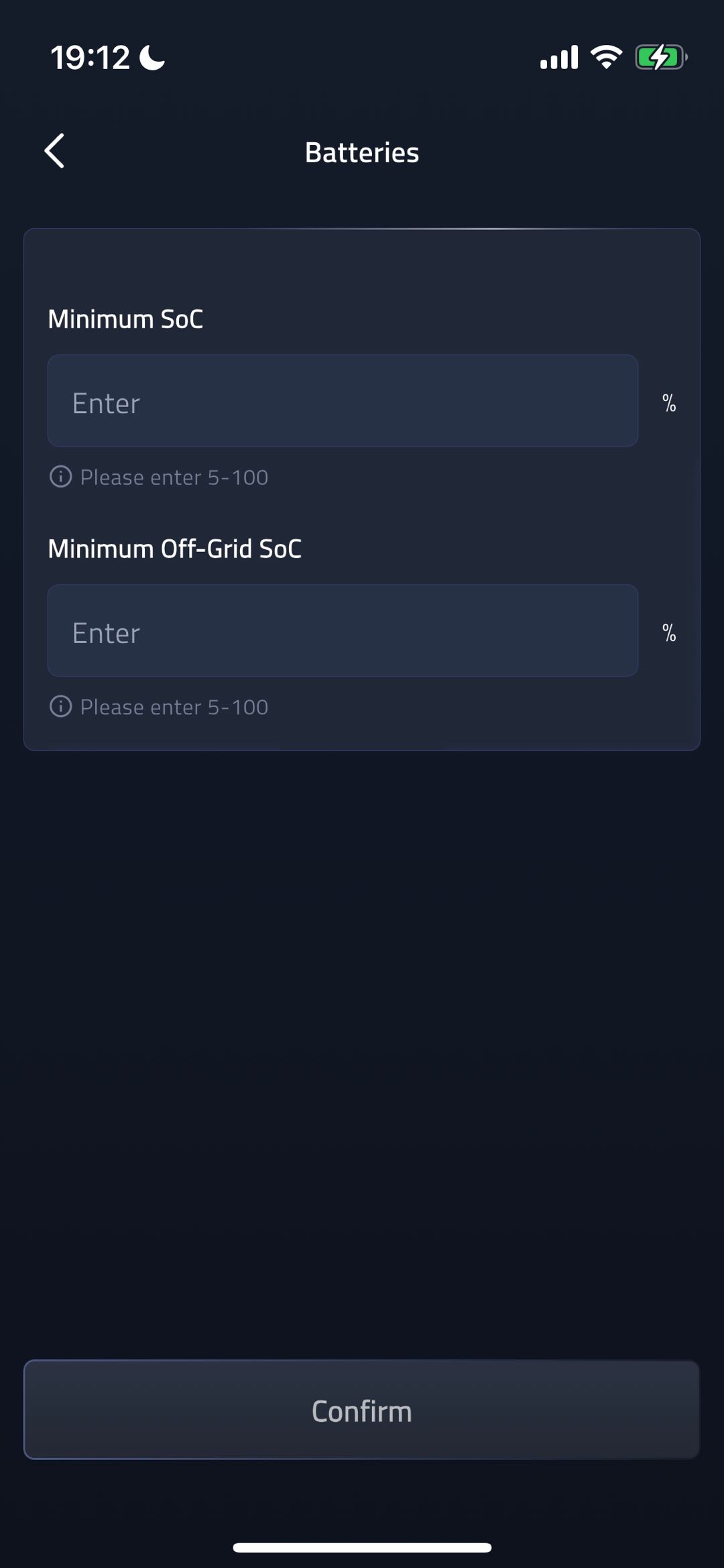 Battery Number Picker screenshot