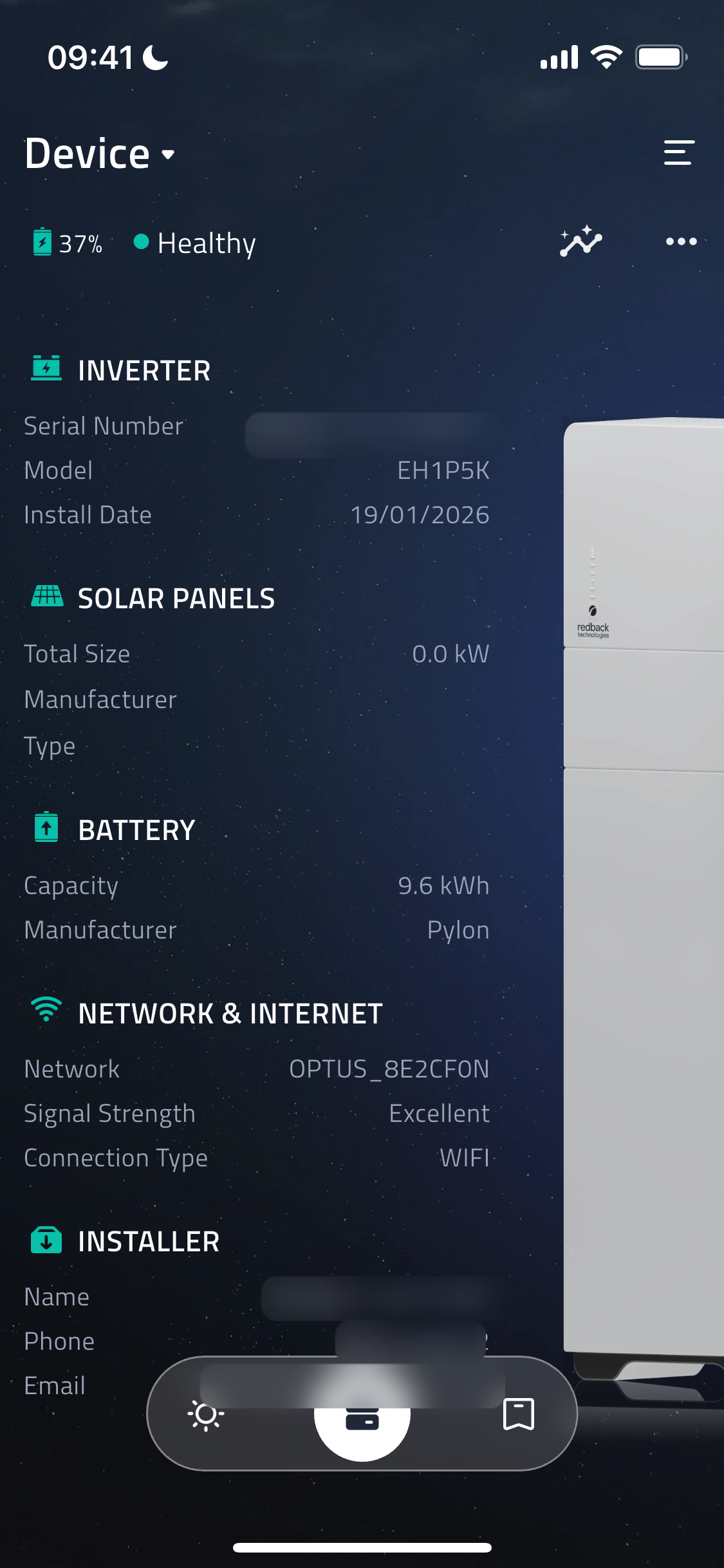 Device Overview screenshot