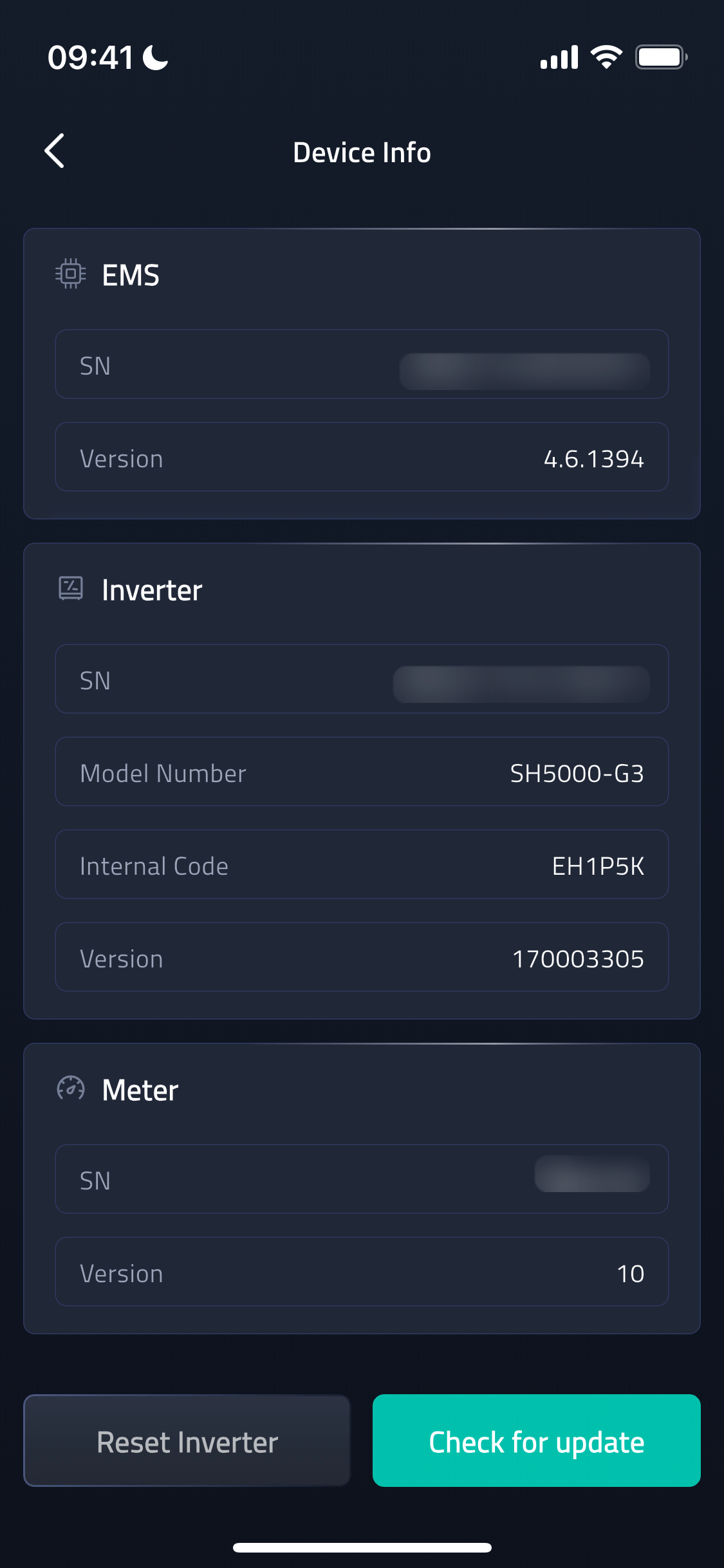 Device Info screenshot