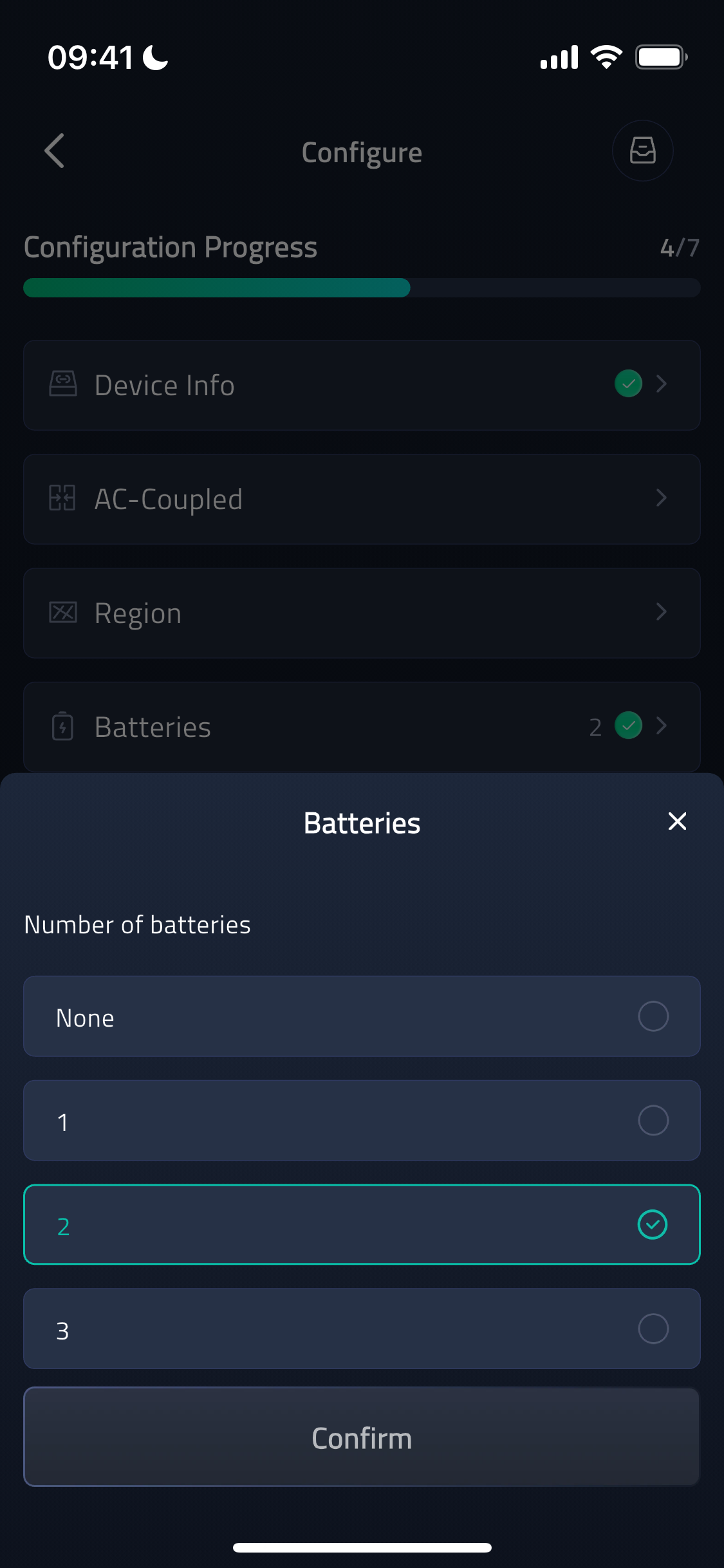 Batteries screenshot