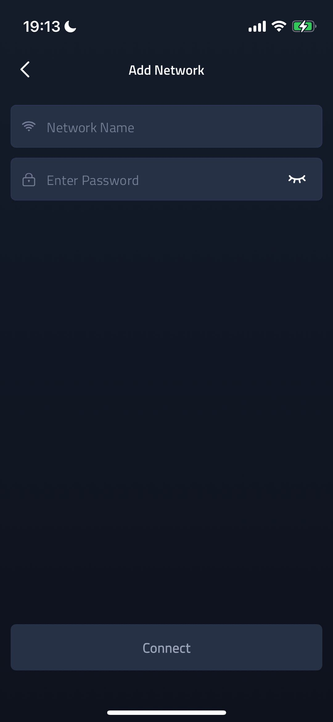 Add Network screenshot