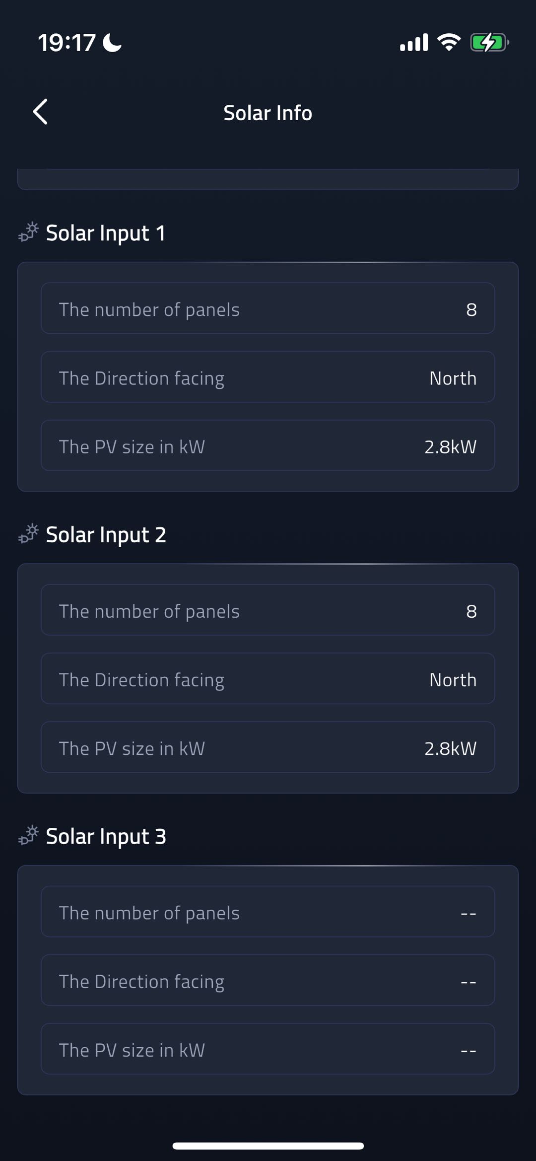 Solar Info screenshot
