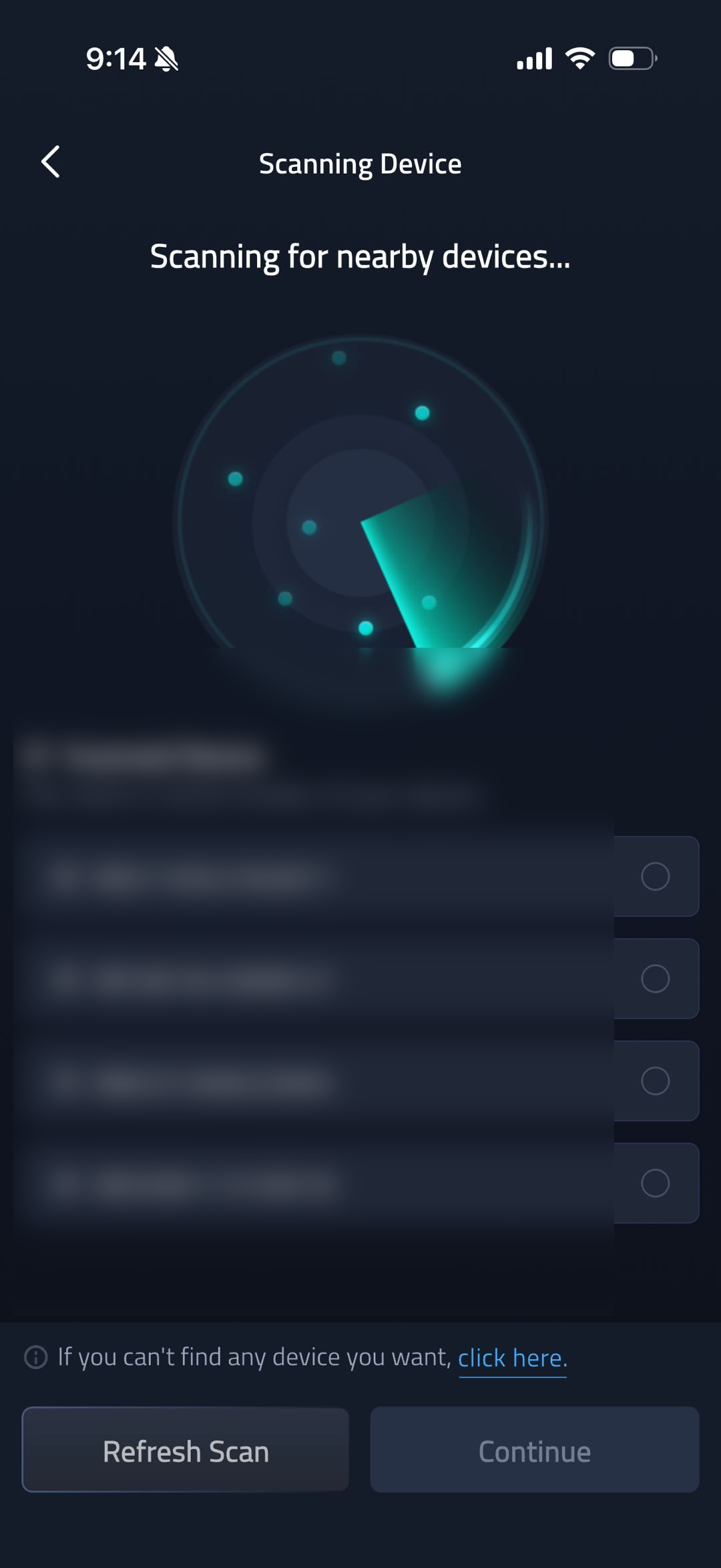 Scan Nearby Device screenshot