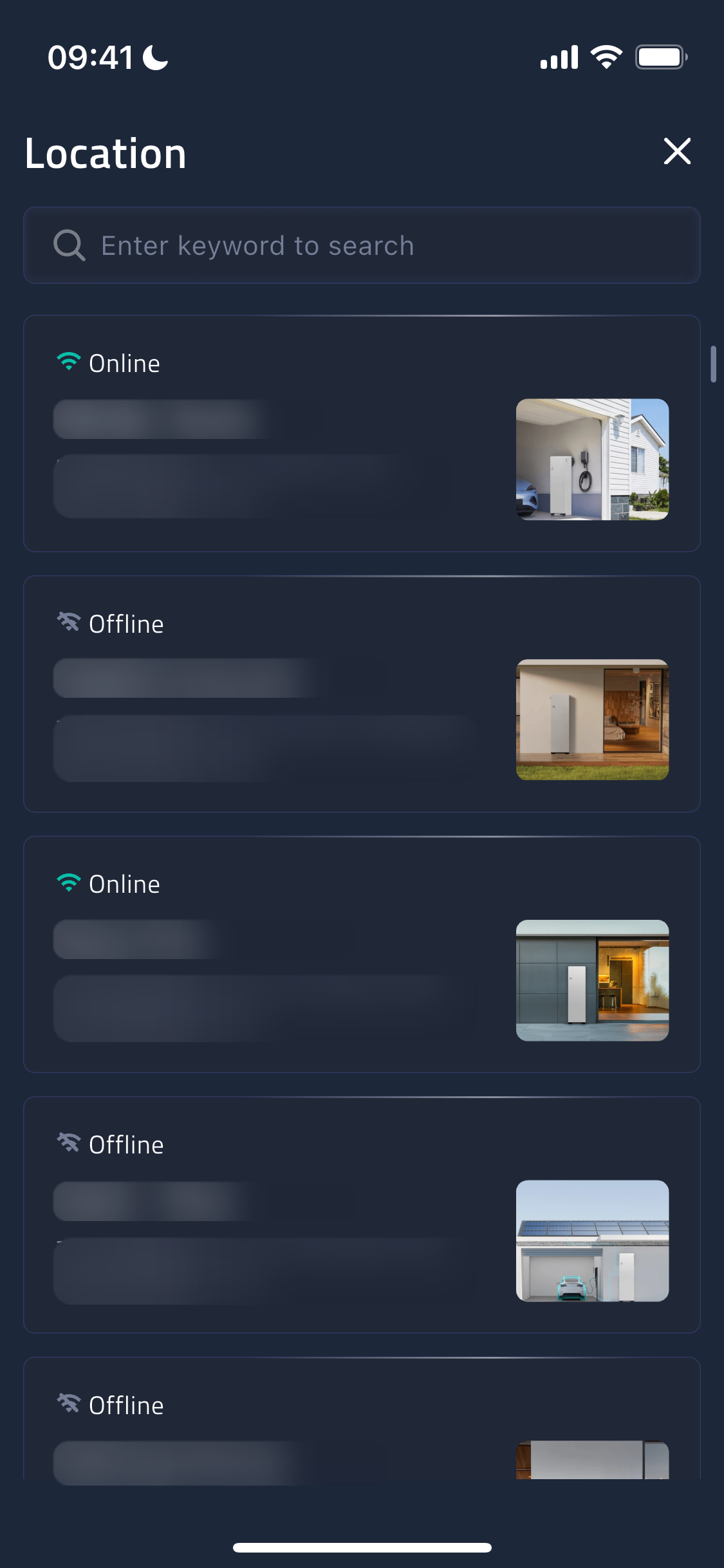 Location Selector screenshot