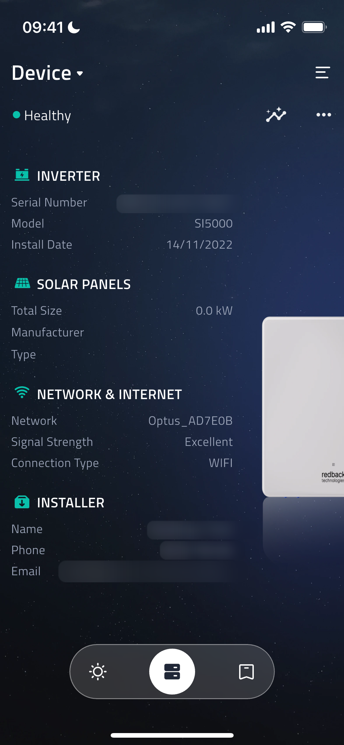 Device Overview screenshot